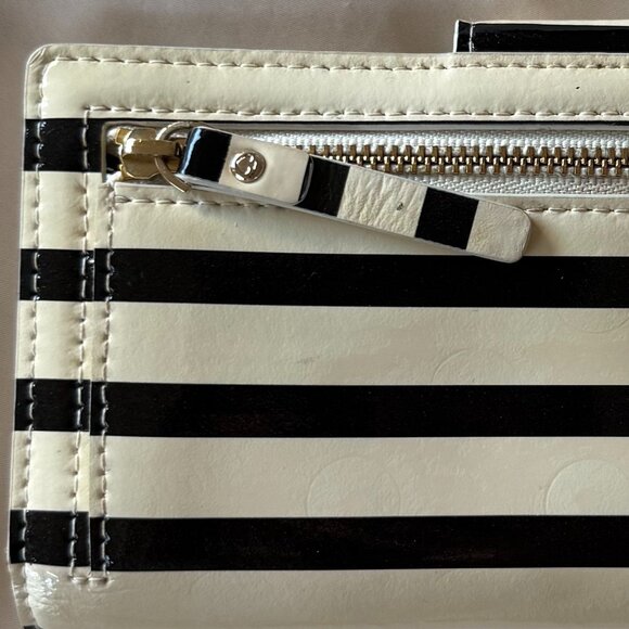Kate Spade Striped Black & White Wallet - Picture 6 of 7